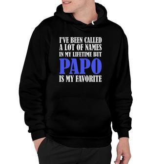 Papo Grandpa Names Grandfather Fathers Day Hoodie | Mazezy