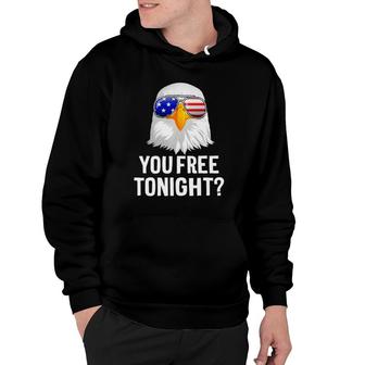 Patriotic American Bald Eagle You Free Tonight Hoodie | Mazezy UK