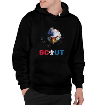 Patriotic Scout Boy Girl Scouting Lover Us Flag Eagle Hoodie | Mazezy