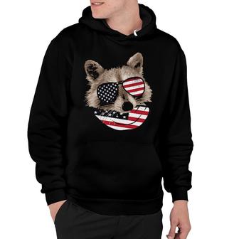 Patriotic Usa Flag Raccoon 4Th Of July Trash Panda Hoodie | Mazezy