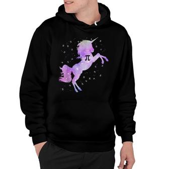 Pi Day Space Unicorn Math Symbol Pi 314 Unicorns Girl Hoodie | Mazezy