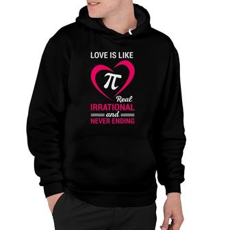 Pi Love Symbol Math Infinity Irrational Number Hoodie | Mazezy