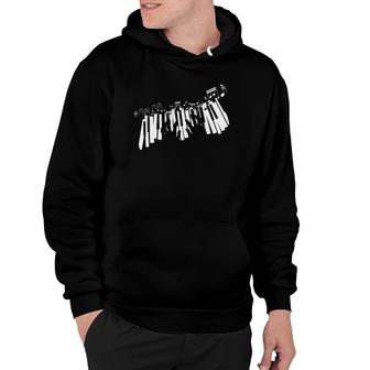 Pianist Keyboards Music Notes Piano Hoodie | Mazezy