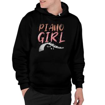 Piano Girl Musician Piano Player Women Gift Idea Piano Hoodie | Mazezy
