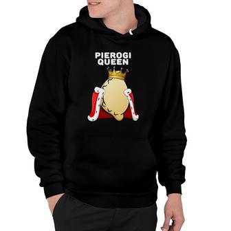 Pierogi Queen Womens Polish Food Lover Pierogi Hoodie | Mazezy