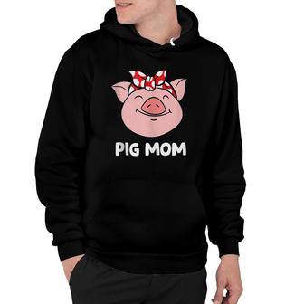 Pig Farmer Mom Love Pigs Pig Mom Funny Pigs Hoodie | Mazezy