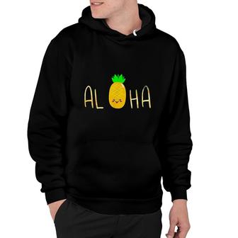 Pineapple Fruit Aloha Beaches Hawaii Hawaiian Hoodie | Mazezy