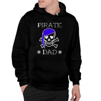 Pirate Dad Jolly Roger Skull Bones Ship Father Gift Hoodie | Mazezy