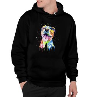 Pit Bull Artistic Funny Pibble Cute Sweet Gift Birthday Hoodie | Mazezy
