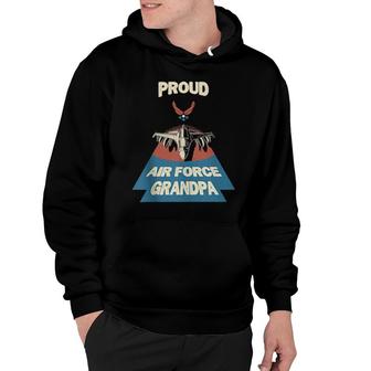 Proud Air Force Grandpa Vintage Military Family Veterans Hoodie | Mazezy