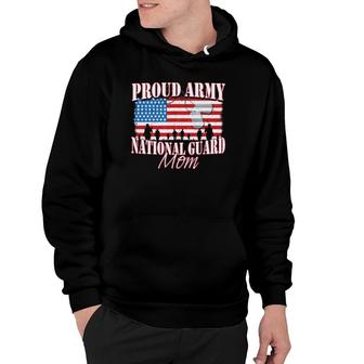 Proud Army National Guard Mom Dog Tag Flag Mothers Day Hoodie | Mazezy