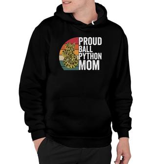 Proud Ball Python Mom Snake Apparel Reptile Quote Hoodie | Mazezy
