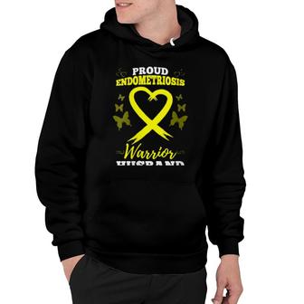 Proud Endometriosis Warrior Husband Endometriosis Awareness Hoodie | Mazezy