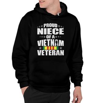 Proud Niece Of Vietnam Veteran Military Veterans Family Gift Hoodie | Mazezy