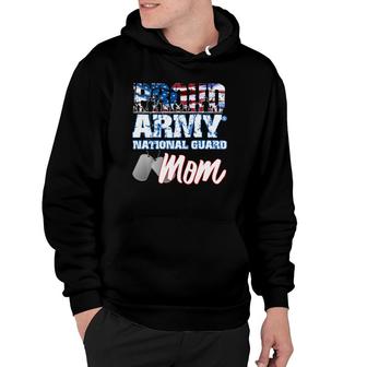 Proud Patriotic Army National Guard Mom Usa Flag Mothers Day Hoodie | Mazezy DE