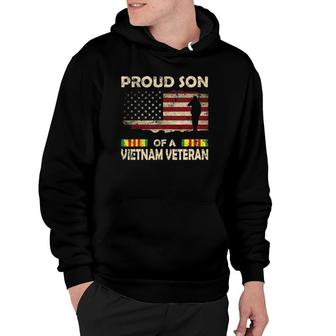 Proud Son Of Vietnam Veteran Tee American Flag Hoodie | Mazezy