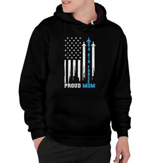 Proud Us Air Force Mom Rocket America Flag Mother's Day Hoodie | Mazezy