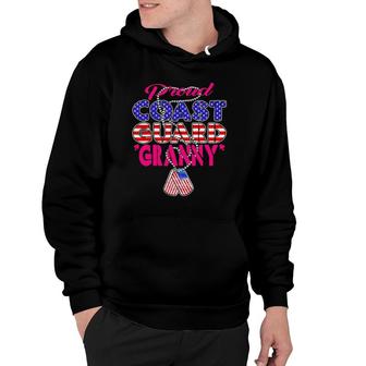 Proud Us Coast Guard Granny Dog Tags Military Grandmother Hoodie | Mazezy