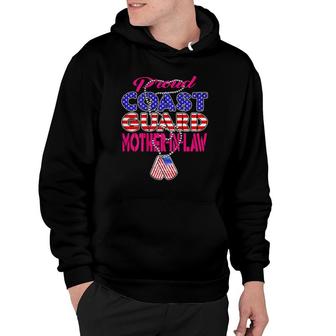 Proud Us Coast Guard Mother-In-Law Military Mom-In-Law Gift Hoodie | Mazezy