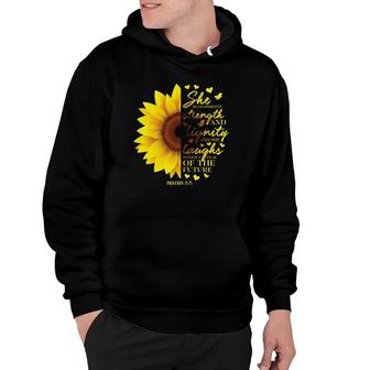 Proverbs 31 Woman Sunflower Christian Gifts Women Her Mom Hoodie | Mazezy