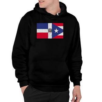 Puerto Rican And Dominican Pride Heritage Flag Hoodie | Mazezy