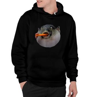 Pufferfish Eating A Carrot Hoodie | Mazezy