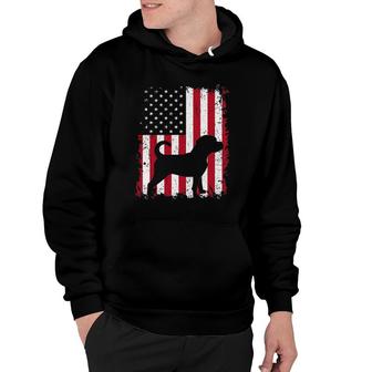 Puggle 4Th Of July Patriotic American Usa Flag Gift Hoodie | Mazezy