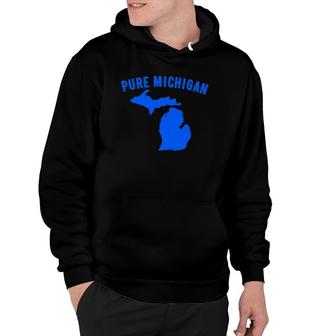 Pure Michigan Vacation Water Lake Fun Gift Idea Premium Hoodie | Mazezy