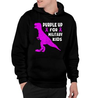 Purple Up For Military Kids Month Of The Military Child Boys Hoodie - Seseable