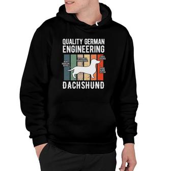 Quality German Engineering Dachshund Weiner Dog Hoodie | Mazezy