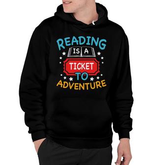 Reading Adventure Library Student Teacher Book Lovers Hoodie | Mazezy