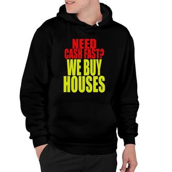 Real Estate Investor We Buy Houses House Buyer Hoodie | Mazezy