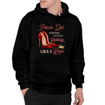 Red Heels Pisces Girl Stepping Into Birthday Astrology Hoodie | Mazezy