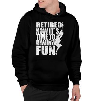 Retired Now It´S Time To Having Fun Bungee Jumping Hoodie | Mazezy