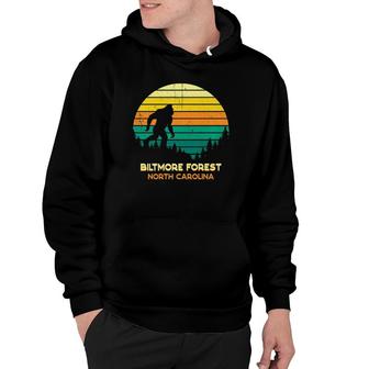Retro Biltmore Forest, North Carolina Bigfoot Souvenir Hoodie | Mazezy