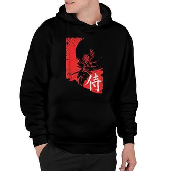 Retro Bushido Samurai Warrior Japanese Samurai Design Hoodie | Mazezy