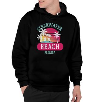 Retro Cool Clearwater Beach Vintage Florida Beaches Hoodie | Mazezy