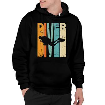 Retro Diving Vintage Diving Instructor Gift Scuba Diving Tank Top Hoodie | Mazezy