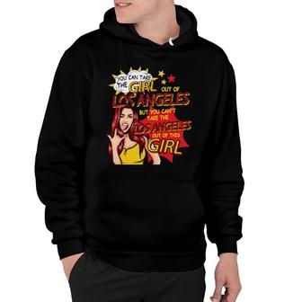 Retro Girl From Los Angeles Comic Style Los Angeles Girl Hoodie | Mazezy