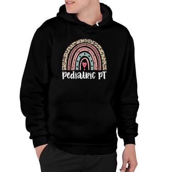 Retro Pediatric Physical Therapy Rainbow Physical Therapist Hoodie | Mazezy