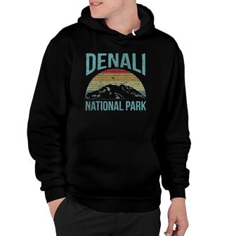 Retro Vintage National Park - Denali National Park Tank Top Hoodie | Mazezy