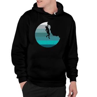 Rock Climbing Retro Bouldering Climber Vintage Style Hoodie | Mazezy
