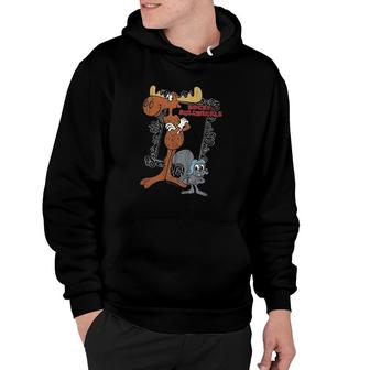 Rocky & Bullwinkle Dangerous Best Chums Hoodie | Mazezy