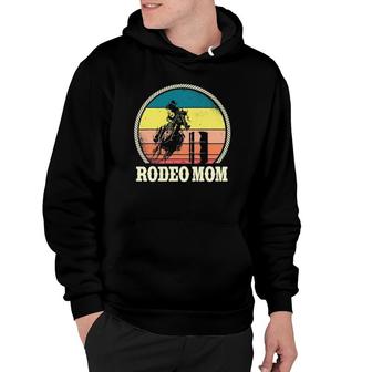 Rodeo Mom Barrel Racing Design Horse Riding Ladies Hoodie | Mazezy
