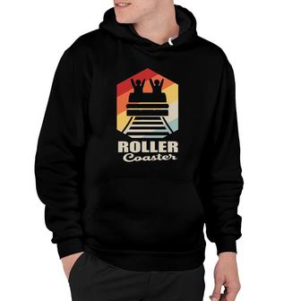 Rollercoaster Theme Park Vintage Roller Coaster Hoodie | Mazezy