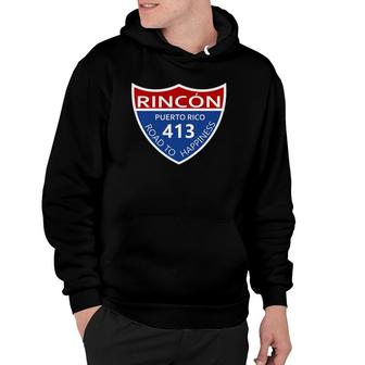 Route 413 Rincon Puerto Rico Hoodie | Mazezy CA