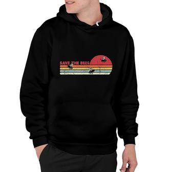 Save The Bees Retro Style Climate Change Hoodie | Mazezy