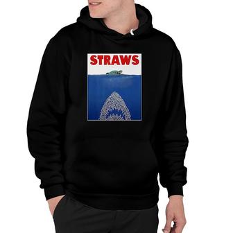 Save The Sea Turtles Conservation Straws Hoodie | Mazezy