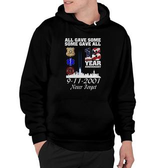 September 11 Memorial Police Emt Firefighter Never Forget 9 11 16 Year Anniversary Shirt - Great Birthday Gifts Christmas Gifts Hoodie - Thegiftio UK