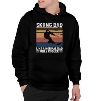 Skiing Dad Like A Normal Dad Only Cooler Vintage Hoodie | Mazezy